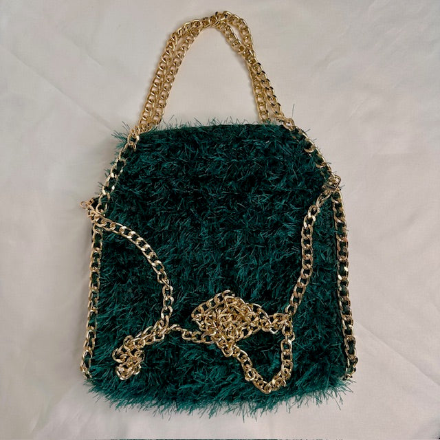 Falabrava Hairy Midi verde petrolio