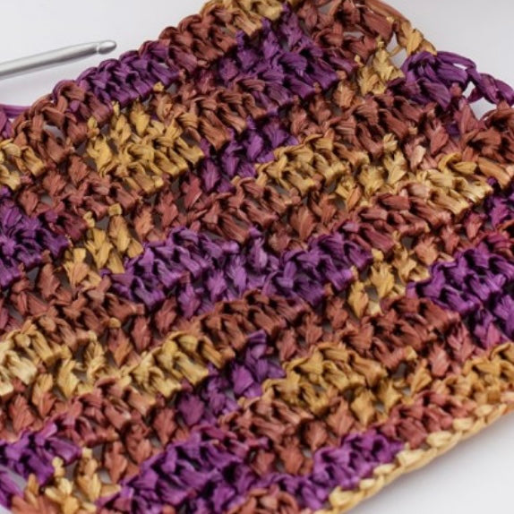 Bubble bag mini in rafia