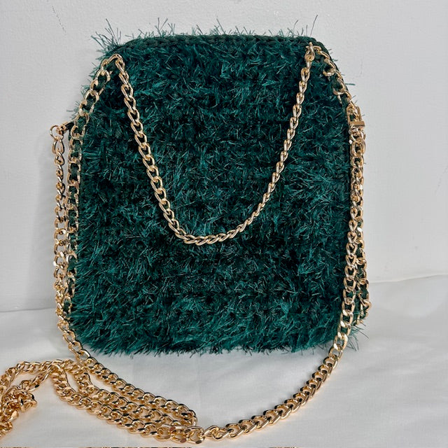 Falabrava Hairy Midi verde petrolio