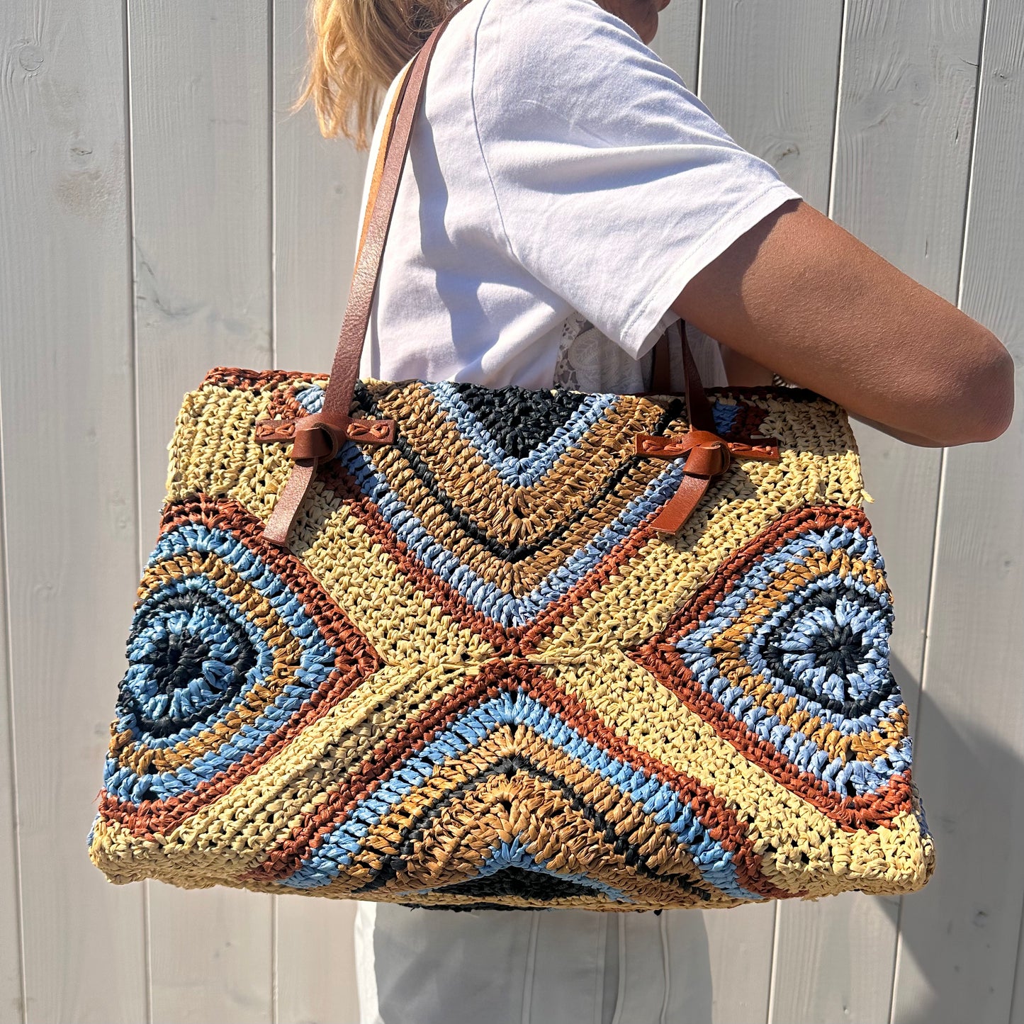 TOTE BAG ALMA IN RAFIA