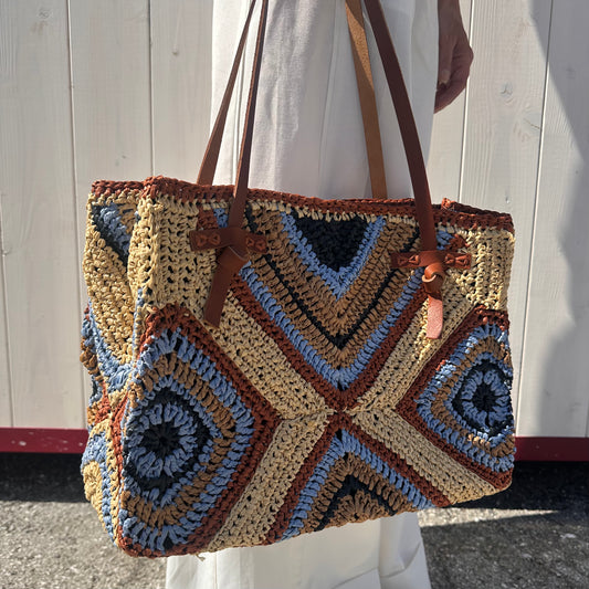 TOTE BAG ALMA IN RAFIA