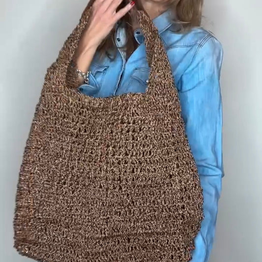 Tote Bag in rafia