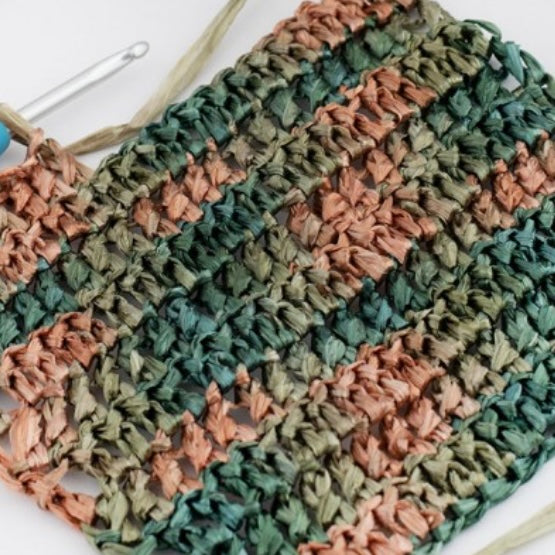 Bubble bag mini in rafia